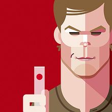 Dexter. Traditional illustration project by Ricardo Polo López - 06.23.2014