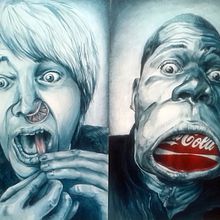 Pintura: youtube heroes. Fine Arts project by Marta Zubieta - 06.25.2014