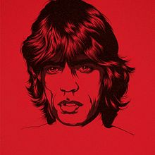 Mick Jagger Art Print. Traditional illustration project by Alex G. - 06.25.2014