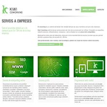 Kiwi coworking. Un progetto di Web development e Web design di Alba Junyent Prat - 26.06.2014