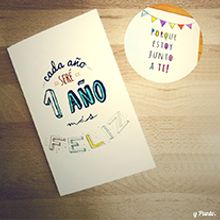 Tarjeta felicitación cumpleaños. Projekt z dziedziny Projektowanie graficzne, Pisanie, T i pografia użytkownika María López Martín-Sanz - 07.03.2013