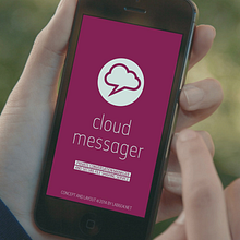 Cloud Messager / Mobile App Concept. Direção de arte, Design interativo, e UX / UI projeto de Rade Saptovic - 28.05.2014