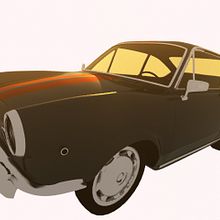 Seat Sport Coupe Vintage. 3D, Film, Video, TV, Automotive Design & Industrial Design project by Pedro Herrador Román - 06.26.2014