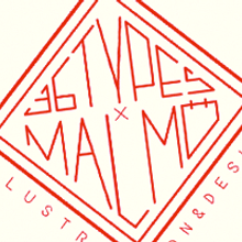 36 TYPES X MALMO. Graphic Design, and Traditional illustration project by Malmö illustration & design - 06.29.2014