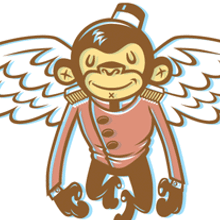 FLYING MONKEYS FX. Graphic Design, and Traditional illustration project by Malmö illustration & design - 06.29.2014