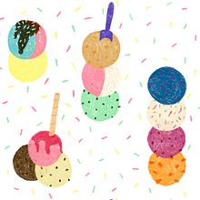 Ice cream Party. Un projet de Design , Design graphique et Illustration traditionnelle de Marta Ángel Ruiz - 29.06.2014