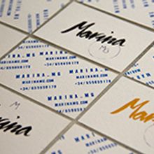 Marina mg tarjetas. . Pencitraan Merek, Identitas, Desain, Dan Desain Grafis proyek oleh Marina Muñoz García - 06.29.2014