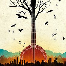 Cartel Elliott Brood para Bilbao BBK Live. Een project van Traditionele illustratie y  Muziek van Oscar Giménez - 30.06.2014