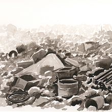 Ilustraciones para Cabecera "Distopías". Ilustração tradicional projeto de Diana Lores Nieto - 03.07.2014