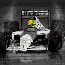 Ilustración Ayrton Senna . Traditional illustration project by Luis Ramón Castilla Rosa - 07.03.2014