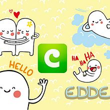 COCO Stickers - Edde. Een project van Ontwerp van personages y Traditionele illustratie van Alejandra Morenilla - 30.06.2014