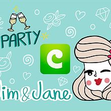 COCO Stickers - Jim & Jane. Un proyecto de Diseño de personajes e Ilustración tradicional de Alejandra Morenilla - 30.06.2014