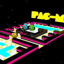 Modelado 3D Pac Man. 3D, Animation, and Graphic Design project by Isabel Rodríguez Losada - 07.04.2014