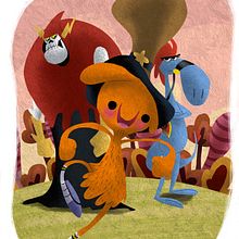 Wander Over Yonder. Een project van Film, video en televisie, Ontwerp van personages, Redactioneel ontwerp y Traditionele illustratie van David Pavón Benítez - 04.07.2014