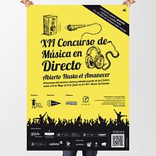 XII Concurso de Música en Directo. Graphic Design, and Advertising project by Iván Rodríguez - 03.31.2014