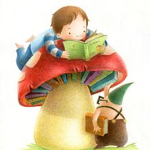 Ilustraciones a lápices de colores. Character Design, and Traditional illustration project by Carmen Nogales - 07.06.2014