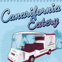 Canarifornia Eatery // Poster & Flyers. Design, Traditional illustration, T, pograph, Graphic Design, and Advertising project by Eduardo Dosuá - 07.07.2014