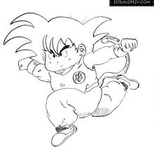 Goku. Fine Arts, Design, Character Design, Graphic Design, and Traditional illustration project by Estela López Vázquez - 07.08.2014