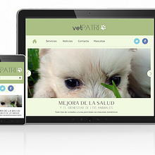 VetPatri. Website. Br, ing, Identit, Design, Web Design, and UX / UI project by Nerea Chacón Rueda - 07.08.2014