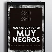 [Quilez Stamps] Black Friday. Projekt z dziedziny Br, ing i ident, fikacja wizualna,  Manager art, st, czn, Projektowanie graficzne, W i darzenia użytkownika Marta Quílez India - 10.07.2014