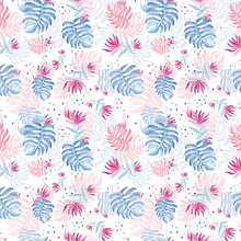 Pattern - Flamingos in hawaii. Projekt z dziedziny  Manager art, st, czn, Projektowanie graficzne, Trad, c i jna ilustracja użytkownika Esther HIJANO MUÑOZ - 10.07.2014