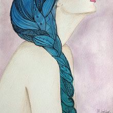 Sapphire/indicolite . % María Contreras tarafından hazırlanan Sanat ve El Sanatları, Güzel sanatlar, Geleneksel illüstras, on, Tablo, Ve Tasarım projesi - 07.11.2014