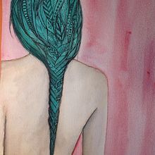 Blue zircon . % María Contreras tarafından hazırlanan Güzel sanatlar, Tasarım, Geleneksel illüstras, on, Sanat ve El Sanatları, Ve Tablo projesi - 07.11.2014