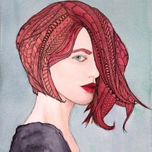 Light burgundy . % María Contreras tarafından hazırlanan Güzel sanatlar, Tasarım, Geleneksel illüstras, on, Tablo, Ve Sanat ve El Sanatları projesi - 07.11.2014