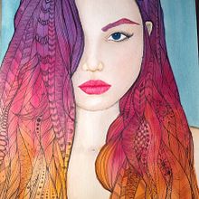 SUNSET MOOD  . % María Contreras tarafından hazırlanan Sanat ve El Sanatları, Güzel sanatlar, Tasarım, Geleneksel illüstras, on, Ve Tablo projesi - 07.12.2014