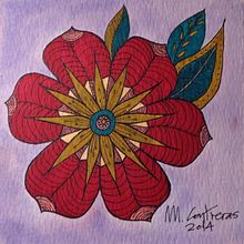 Flores . % María Contreras tarafından hazırlanan Sanat ve El Sanatları, Güzel sanatlar, Tasarım, Geleneksel illüstras, on, Ve Tablo projesi - 07.12.2014