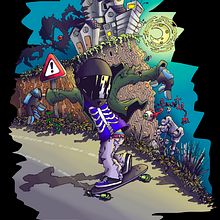 Darckslide. Traditional illustration project by Luis Alvarez de Juan - 07.13.2014