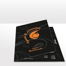 Carta restaurante Tomate & Langostino. Graphic Design project by Nowe Creative Formación y Diseño - 07.17.2014