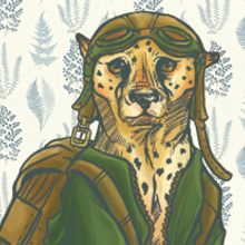 Cheetah for Nil. Traditional illustration project by Carolina Ortiz Gomez - 07.15.2014