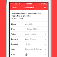 MediCont: la app que te recuerda tomar los medicamentos.. Design, Graphic Design, and UX / UI project by Ulyana Kravets - 07.15.2014