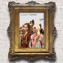 Danearys y Cersei. Traditional illustration, and Advertising project by Arturo Mata - 07.17.2014