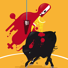 Muerte Popular Ein Projekt aus dem Bereich Grafikdesign und Traditionelle Illustration von Antonio Domínguez Valdés - 17.07.2014