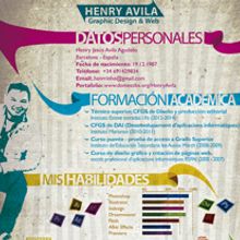 Curriculum Vitae . % Henry Avila Design tarafından hazırlanan Tasarım, Editör, al Tasarım, Grafik Tasarım, Ve Web Tasarımı projesi - 07.17.2014