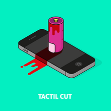 Tactile Cut Font. Art Direction, Traditional illustration, T, and pograph project by Manu Arranz - 07.20.2014