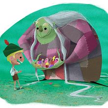 Hansel y la bruja. Een project van Ontwerp van personages, Redactioneel ontwerp y Traditionele illustratie van David Pavón Benítez - 20.07.2014