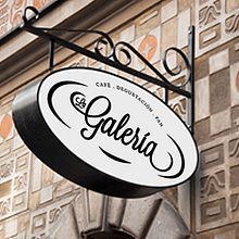 La Galería. Br, ing, Identit, Design, and Graphic Design project by Paula Castiñeira Olveira - 02.28.2015