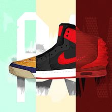 Sneaker Coolture (Weekly Project - 025/053). Art Direction, Graphic Design, and Traditional illustration project by Noem9 Studio - 07.22.2014