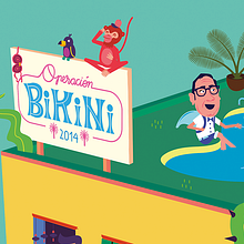 Siroco - Operación Bikini 2014. Br, ing, Identit, Character Design, Graphic Design, and Traditional illustration project by Miriam Muñoz - 07.22.2014