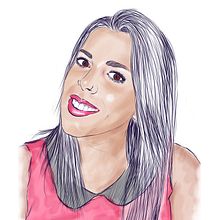 Ilustración Autorretrato. Traditional illustration project by Patricia Vilches - 07.23.2014