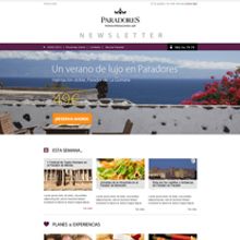 Newsletters Paradores. Diseño y maquetación HTML. Projekt z dziedziny Br, ing i ident, fikacja wizualna, Tworzenie stron internetow, ch, Projektowanie produktowe i Web design użytkownika Rosa María Santamaría Falcón - 07.01.2014