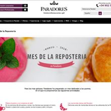 Landing page Repostería en www.parador.es. Projekt z dziedziny Projektowanie graficzne użytkownika Rosa María Santamaría Falcón - 02.03.2014