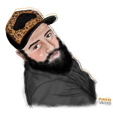 Ilustración Retrato Manuel. Traditional illustration project by Patricia Vilches - 07.24.2014