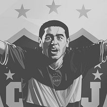 Riquelme Solo Boca. Art Direction, Graphic Design, and Traditional illustration project by Fer Taboada - 07.11.2014