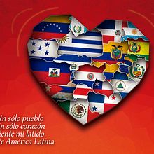 América Latina, un sólo corazón. Un proyecto de Diseño, Diseño gráfico y Publicidad de Ricardo José Calvente Cordón - 25.07.2014