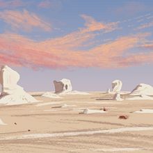Desierto de Egipto. Een project van Traditionele illustratie van David Pavón Benítez - 25.07.2014