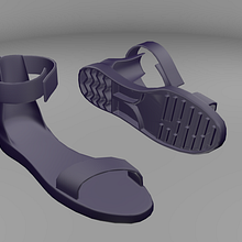 Sandalias Ein Projekt aus dem Bereich 3D von Juan Diego Caballero Prieto - 28.07.2014